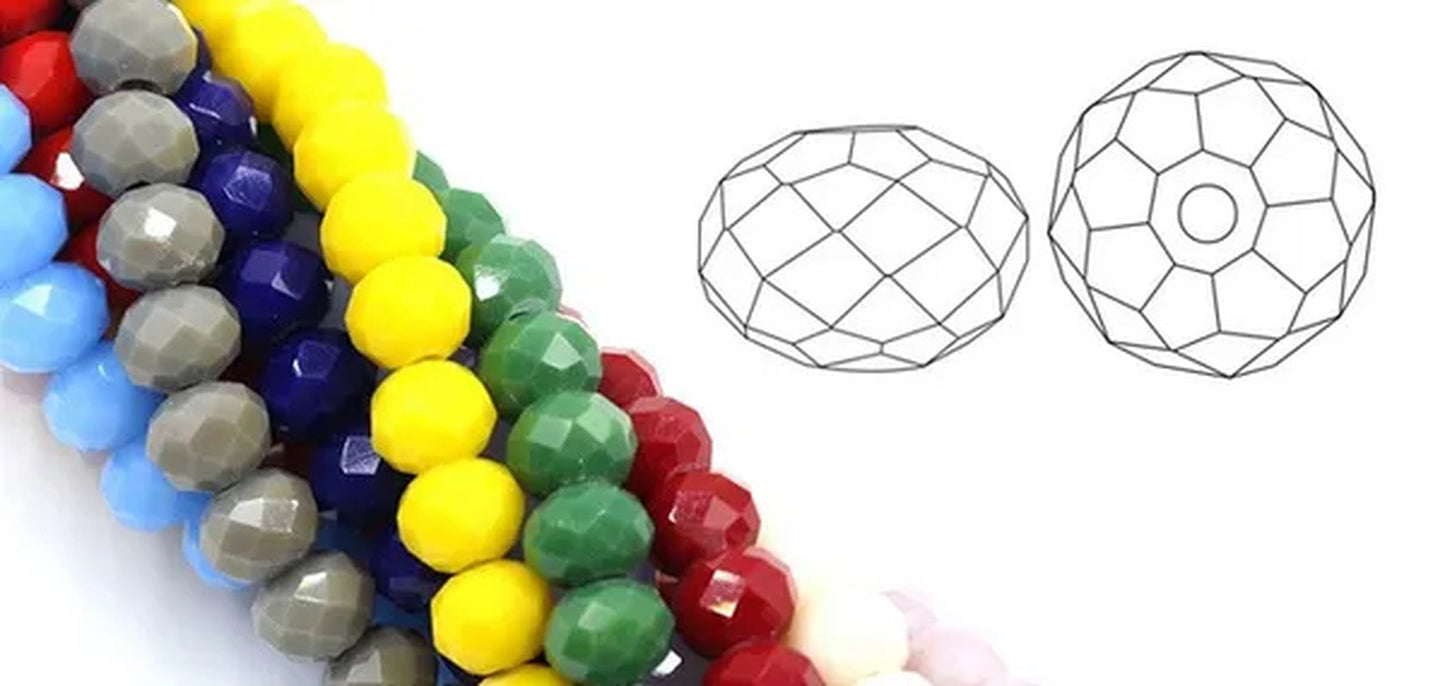 Transparent Sapphire Blue  Crystal Beads Faceted Crystal Beads Faceted Crystal Rondelle Beads beads  Faceted Crystal Rondelles