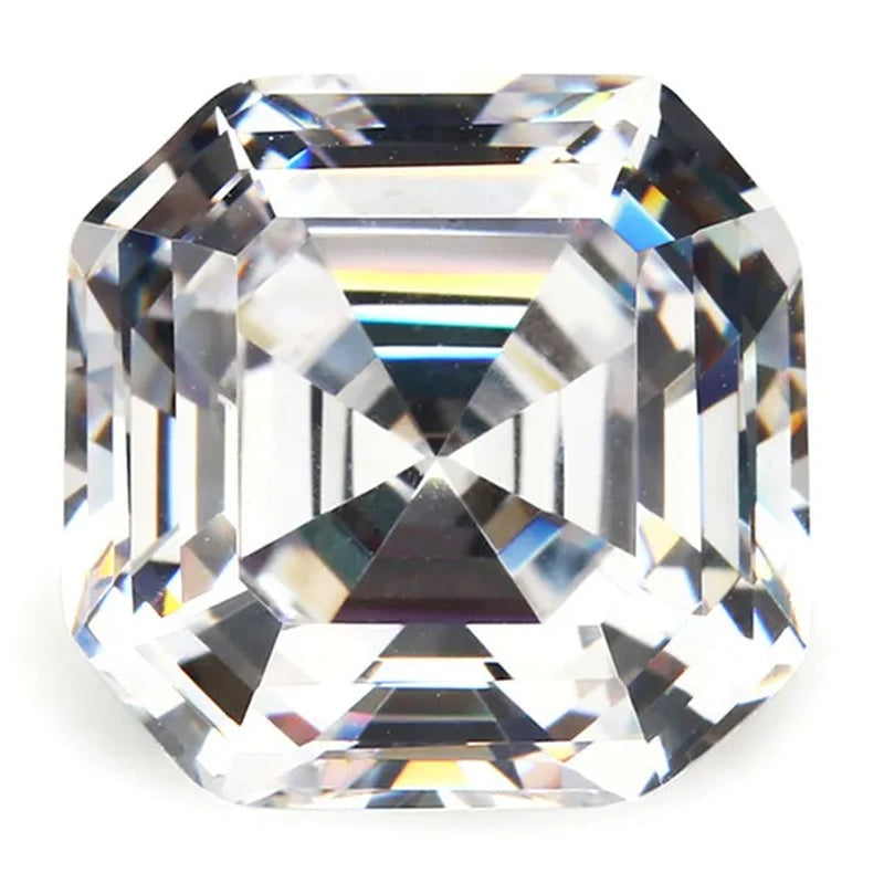 Unheated 8.30 Cts Natural Gemstone White Sapphire 10X10Mm Square Cut Gem Sri-Lanka VVS