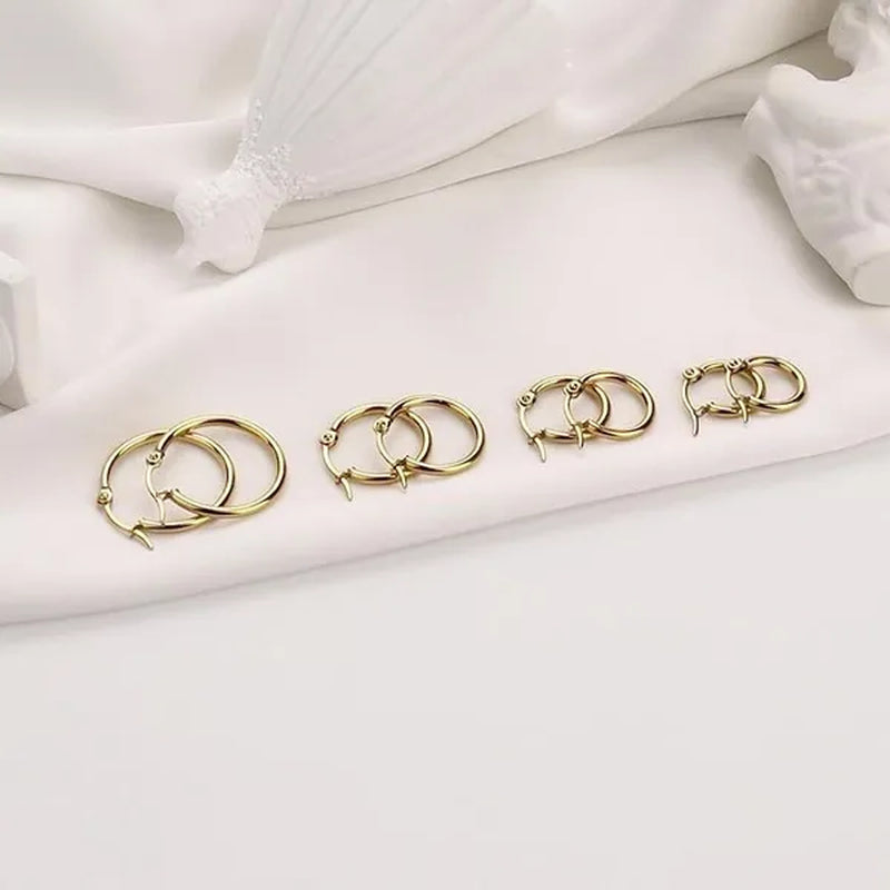 Large Hoop Earrings for Women Gorgeous Hypoallergenic 316L Stainless Steel Hoop Earrings for Girls