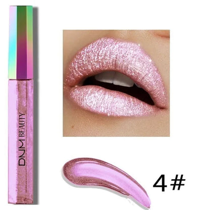 Super Girl 12 Color High-fashion Chameleon Metal Matte Metallic Waterproof Lipgloss Liquid Lipstick  Shimmer Diamond Glitter Pearl Colour Lip Gloss Lip