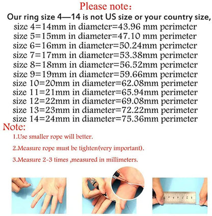 Fashion Punk Stainless Steel 8Mm Rings for Men Chain Rings Biker Grooved Edge, Size 5-13
