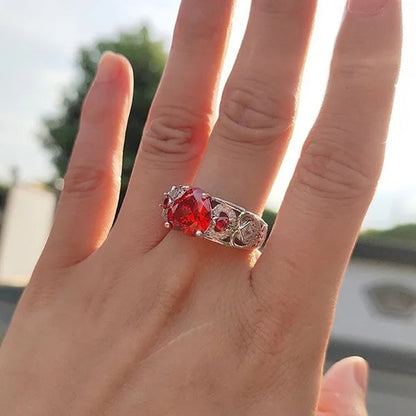 New Exquisite Women'S Fashion Couple'S Ring 925 Sterling Silver Natural Morganite Diamond Ring Anniversary Gift Engagement Bridal Wedding Jewelry Rings for Women Size 5-10