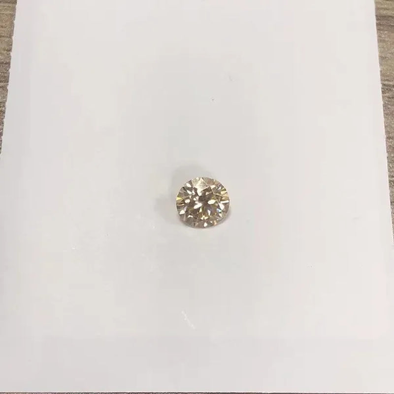 6.5mm 1ct Yellow Diamond Round Excellent Cut Loose Gemstone with GIA certificate