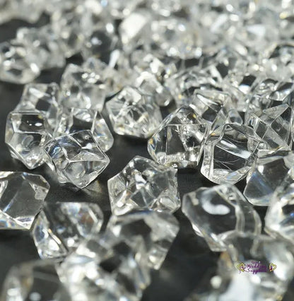 500Pcs Clear Mini Acrylic Ice Crystals Wedding Table Scatters Decorations Xmas