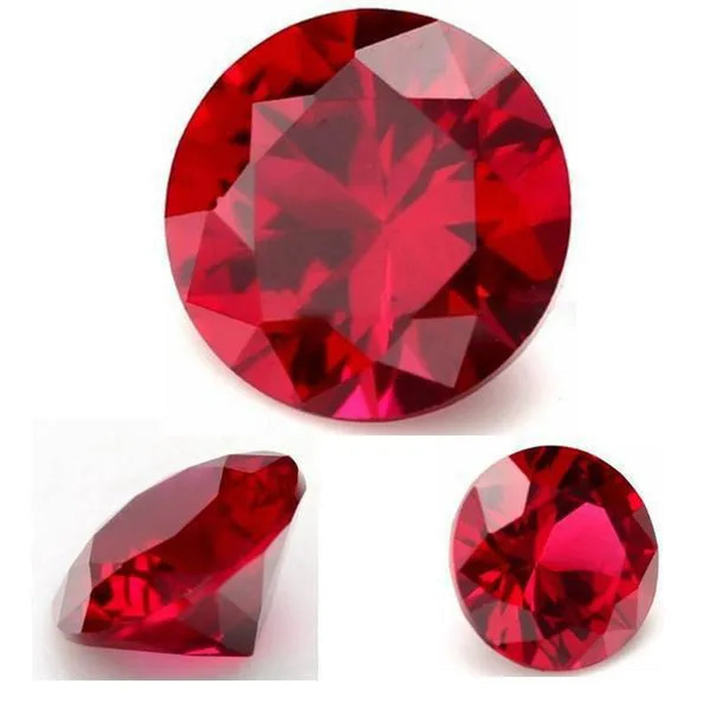 Natural Ruby AAAA+ Unheated 10.50 Cts Natural Mined 11.0mm Sri-Lanka Garnet Red  Ruby Round Cut VVS Loose Gem