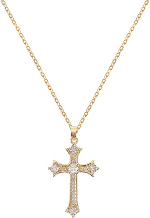 Cross Pendant Necklace for Women Jewelry Gold Cross Necklaces for Women Cross Necklace Minimalist Trendy Jewelry Valentines Day