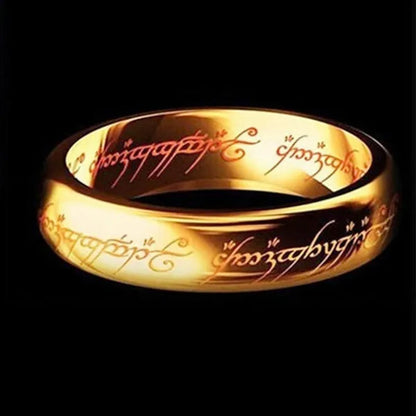 Fashion Jewelry Lord of The Rings Stainless Steel Men Women LOTR The One Band Ring