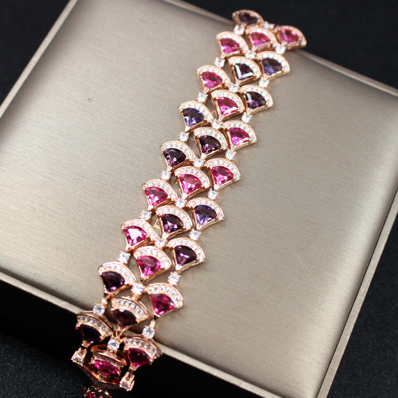 European and American Cross-Border Accessories Caibao Fan-Shaped Bracelet