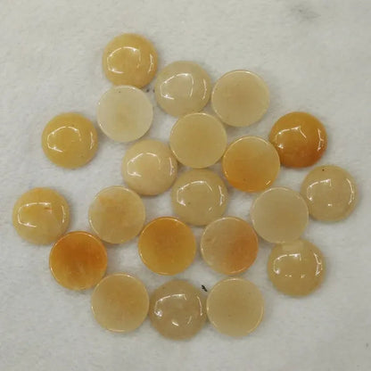 10pcs/lot 20mm Natural Gem Stone Pink Quartz Opal Malachite Tiger Eye Natural Stone Lapis Lazuli Mixed Round Cabochon 20mm DIY Jewelry Findings Accessories
