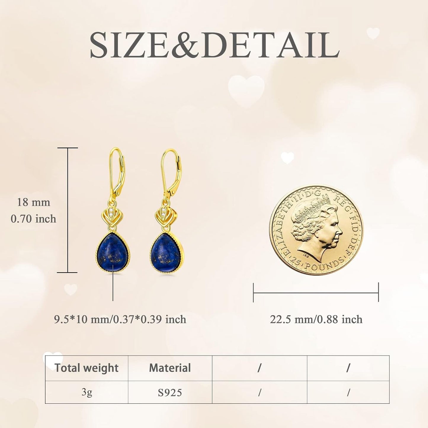 Lapis Lazuli Earrings Jewelry Sterling Silver Blue Lapis Dangle Dangling Drop Earrings Boho Wedding Gifts for Women