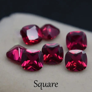 Wisdom and Guardian Stone 3A Mozambique Ruby Corundum Spinel Various Shapes Mosaic Jewelry Diy Pigeon Blood Red AAA 5-7MM