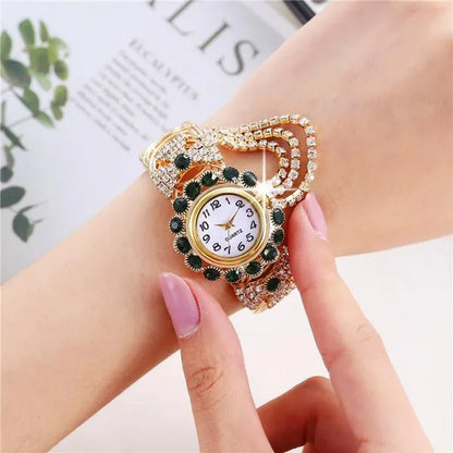6 Colors New Ladies Diamond Temperament Quartz Watch Fashion Bracelet Watch