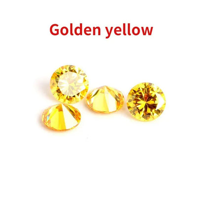 Round Brilliant Cut 5.0mm To 12.0mm D Color Moissanites Loose Stone Diamond Ring Jewelry Bracelet Material High Quality