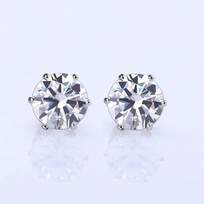 Ladies Fashionsilver Stud Earrings, Ladies Earrings, Ladies Wedding Engagement Valentine'S Day Jewelry Gifts (5 Pairs/Set)