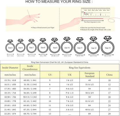 10K White Gold Emerald Cut 8X6MM Gemstone Birthstone and White Diamond Engagement Ring | Wedding Anniversary Promise Gold Ring for Women | Available in Size 5-9