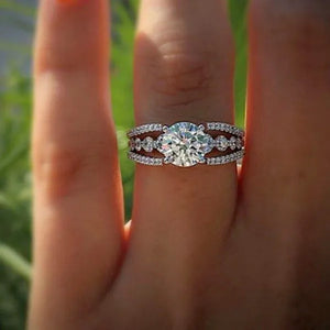 Exquisite Women's Cut Round  Ring Fashion Bridal Party Engagement Wedding Ring Size 5-11