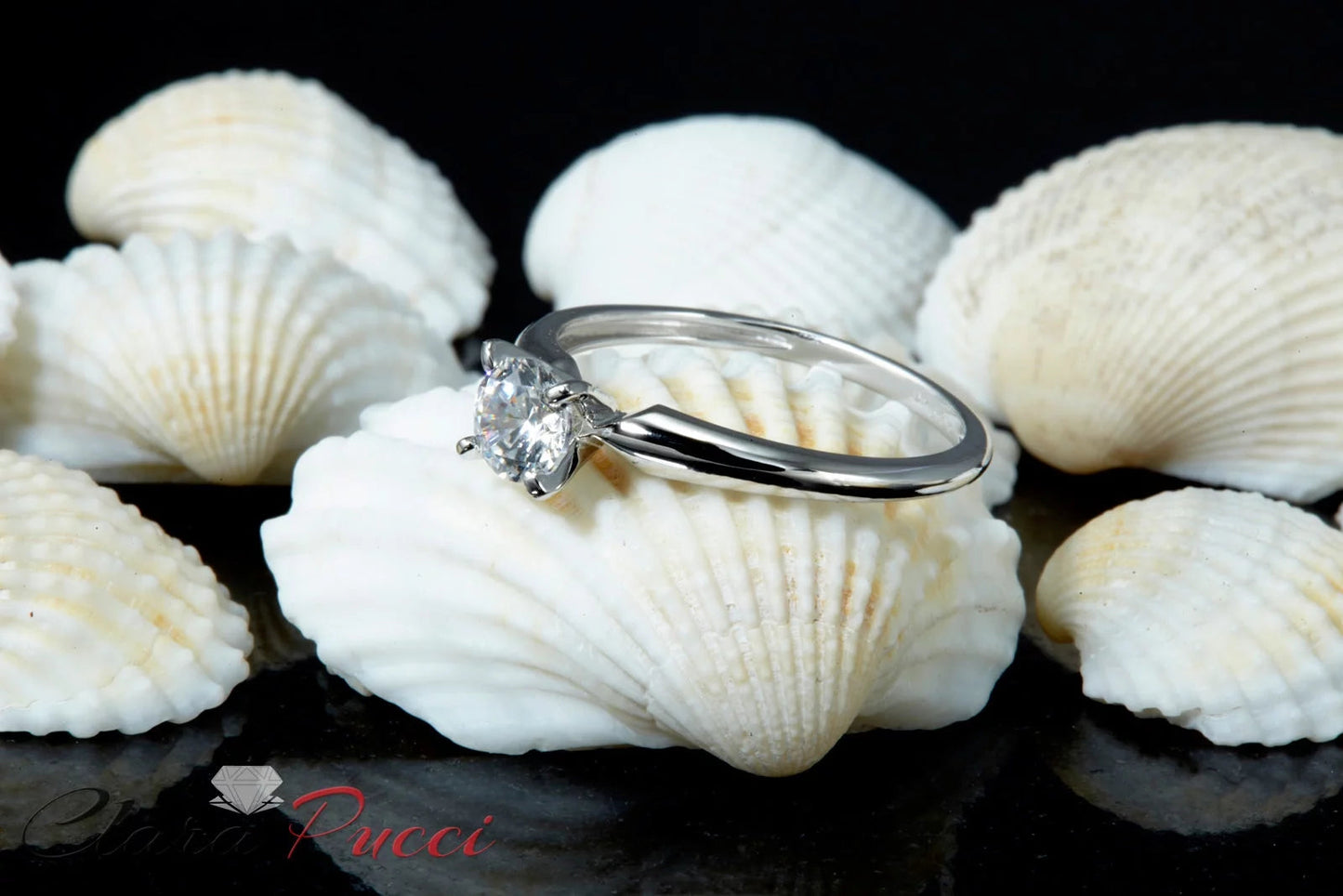 0.5 Ct Brilliant round Cut Simulated Diamond 14K White Gold Solitaire Engagement Ring SZ 10.5