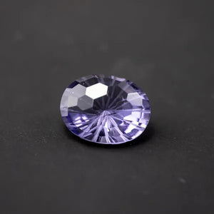 Natural Amethyst Fireworks Cut Loose Gemstone 8MM High-quality Ring Face Necklace Jewelry DIY Making Loose Diamond Purple Gemstone