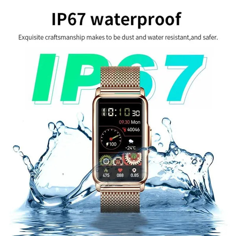 LIGE 2023 Newest 1.47-Inch Full Touch Sports Smart Bracelet Watch for Men and Women Fitness Tracker Health Monitors IP67 Waterproof Smart Wristbands Montre Connecter