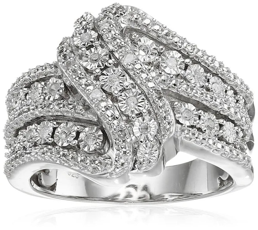 Women Chic Natural White Sapphire Brand Ring Wedding Jewelry