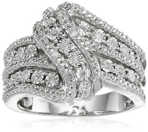 Women Chic Natural White Sapphire Brand Ring Wedding Jewelry