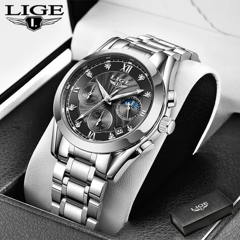 LIGE 2020 New Gold Watch Women Watches Ladies Creative Steel Women's Bracelet Watches Female Waterproof Clock Relogio Feminino