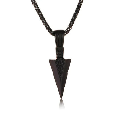 Men's Fashion Jewelry Black Gold Silver Color Pendant Long Chain Necklaces Mens Necklaces