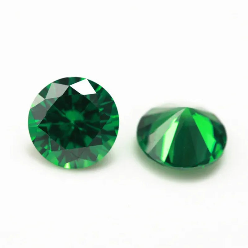 Unheated Natural Emerald Round Cut Gemstones Sri-Lanka VVS Gem