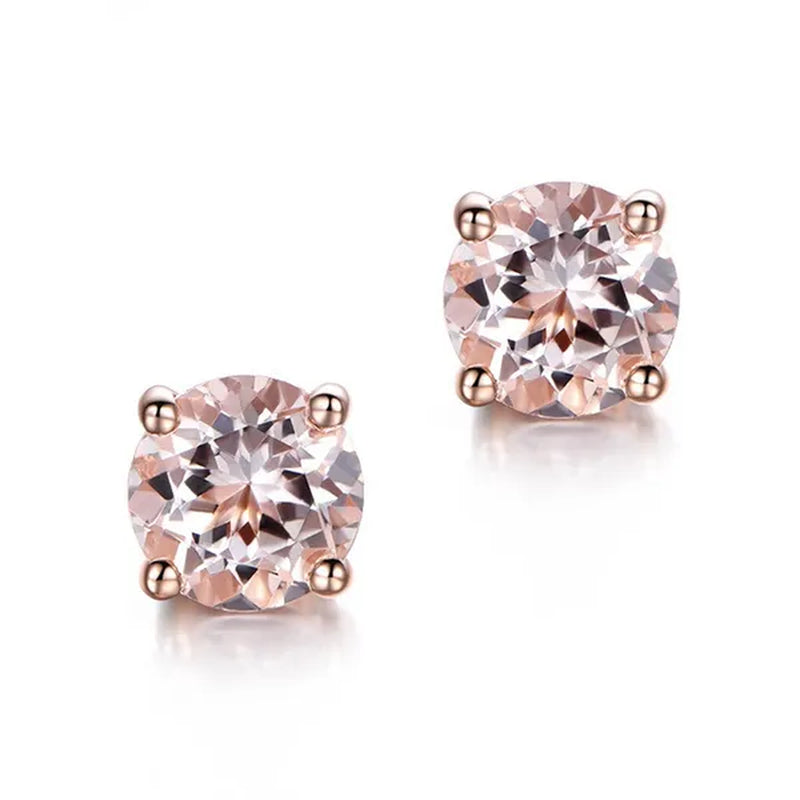 2.00 CTTW .925 Sterling Silver Genuine Green Ametyst Stud Earings