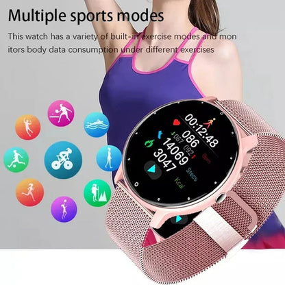 LIGE 2021 New Women Smart Watch Men Real-Time Activity Tracker Heart Rate Monitor Sports Ladies Life Waterproof Smart Watch Men For Android IOS